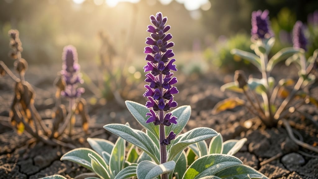 Salvia 'May Night' for Long-Blooming Purple Spikes