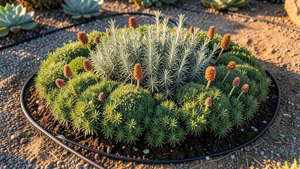 Drip-Irrigated Herb Spirals